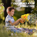 Kids Bubble Gun 57 Holes Automatic Bubble Blaster Maker with Lights for Kids for Wedding Birthday Party Gift Outdoor Toys