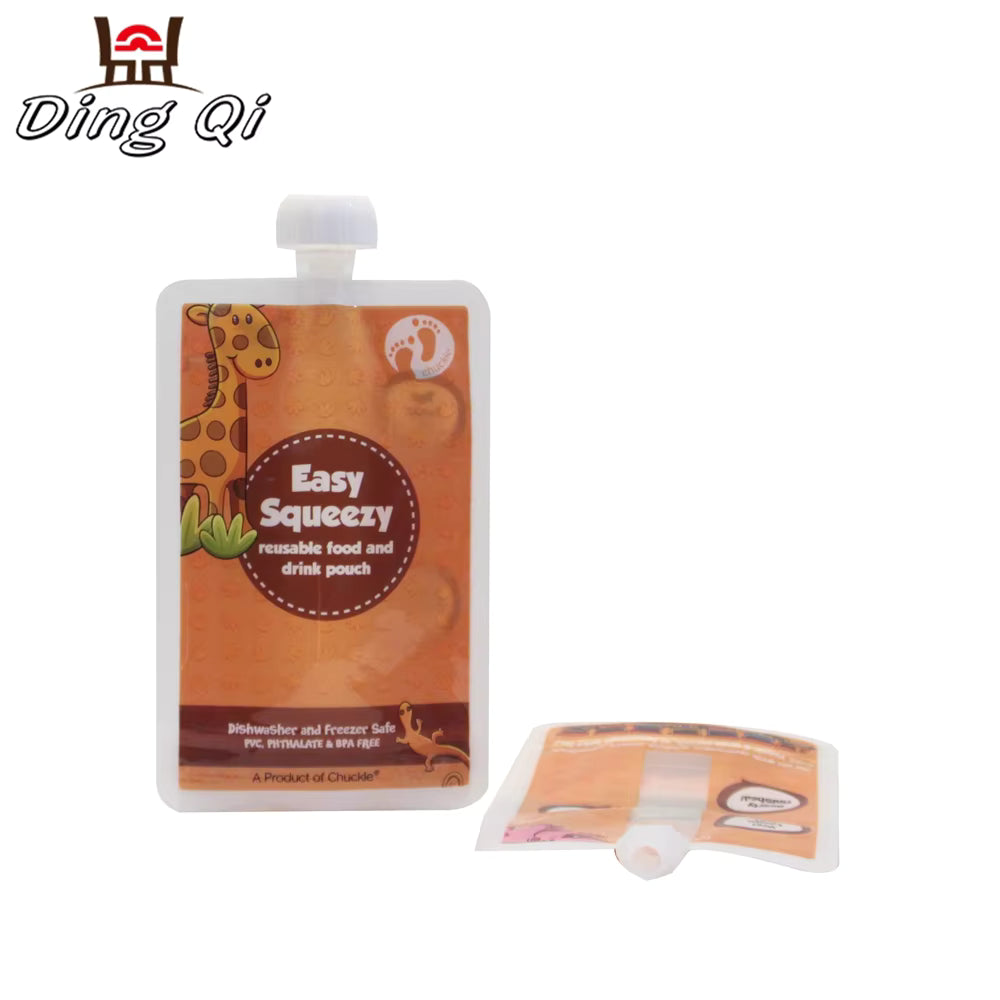 pack of 10 pcs Reusable Baby Food Pouches – BPA Free & Easy to Clean