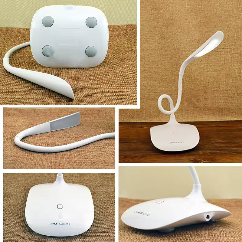 Small Table Lamp for Bedroom – Battery Powered LED Desk Light for Reading & Study