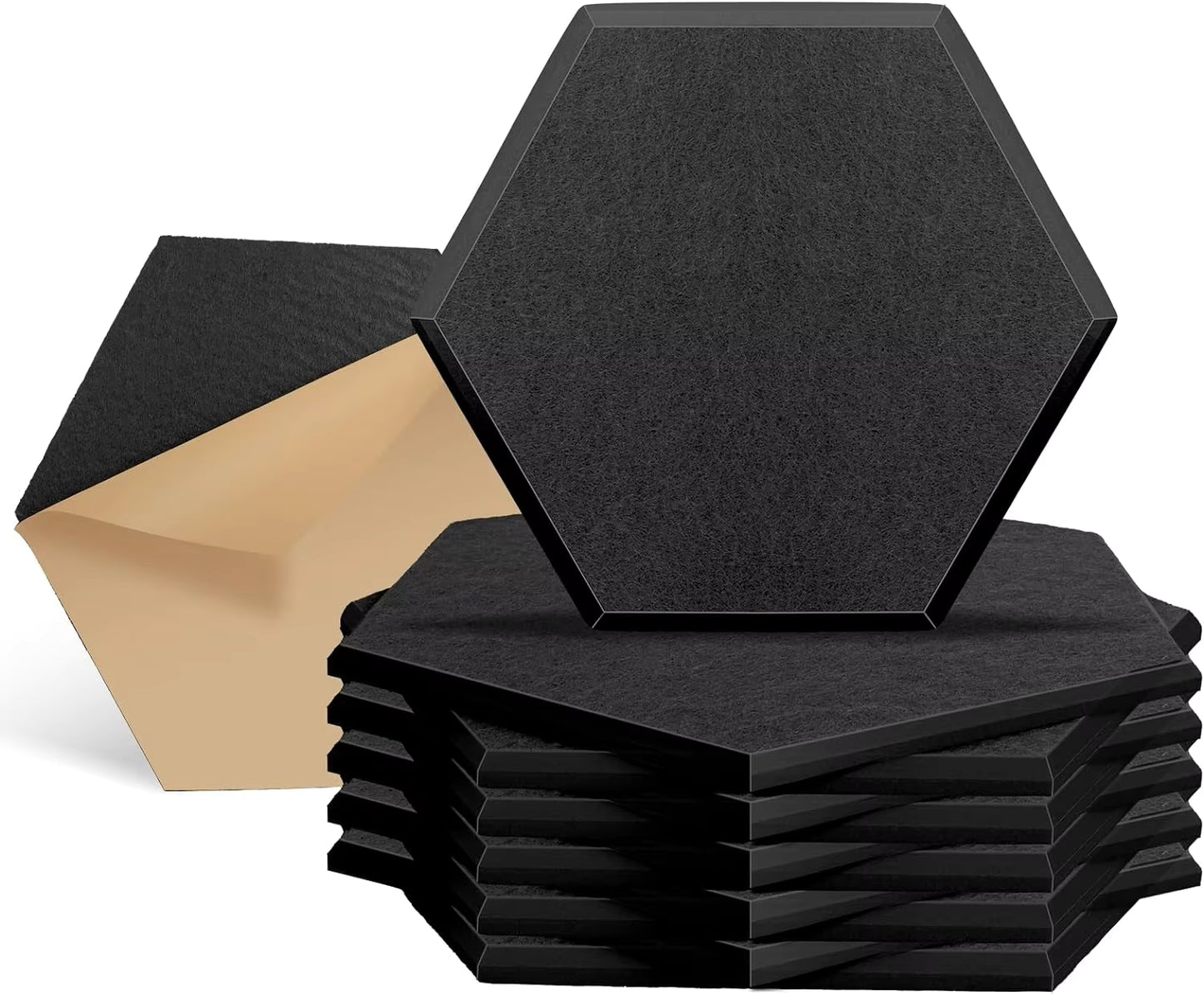 6pcs Soundproof Wall Panels – Acoustic Foam for Quiet Rooms