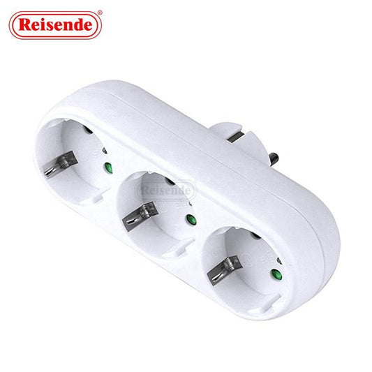 European Standard 3-way Round Plug 2/3 Holes Socket 16a 250v Eu Plug European Conversion Plug