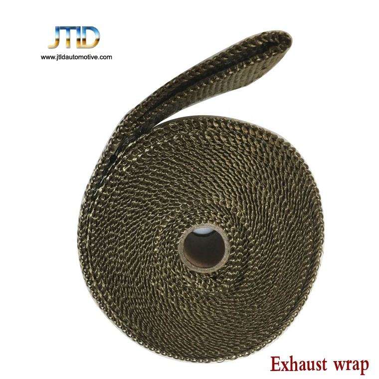 Heat Shield Insulation Wrap 1.5mm x 50mm x 15m – Exhaust Muffler Thermal Tape with 4 Stainless Ties