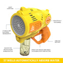 Kids Bubble Gun 57 Holes Automatic Bubble Blaster Maker with Lights for Kids for Wedding Birthday Party Gift Outdoor Toys