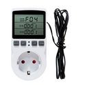 Large Screen EU Temperature Control Socket Temperature Switch Countdown Switch Socket Temperature Controller