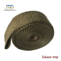 Heat Shield Insulation Wrap 1.5mm x 50mm x 15m – Exhaust Muffler Thermal Tape with 4 Stainless Ties