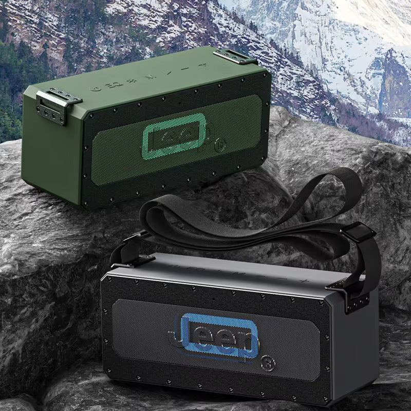 Original JEEP JP-SW001 Wireless Bluetooth Speaker – 100W Powerful Outdoor Speaker, IPX7 Waterproof, RGB Lights, DSP Bass Boost