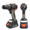 Electric 21V Cordless Impact Drill Set, Brushless Motor, 3000 RPM, 45Nm Torque