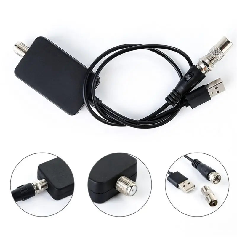 HDTV Antenna Amplifier 4K | Low Noise, High Gain TV Signal Booster