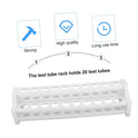 OUNONA 2pcs Dropper Holder Plastic Test tube Holder 20 hole Test