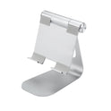 Multi-Angle Adjustable Tablet Stand – Universal Holder for mobiles & Tablets up to 12.9" (Silver)