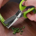 5 in 1 Vegetable Scissor – Salad & Fruit Chopping Scissors | Leafy Green Kitchen Tool