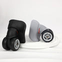 2 Pairs Luggage Suitcase Trolley Wheels with Axles – 49mm Black Replacement Set