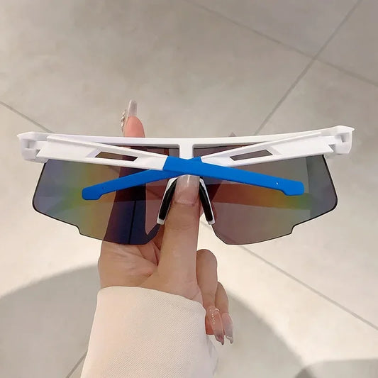 Oversized Sport Goggle Sunglasses Women For Men Luxury Brand Designer Sun Glasses Vintage Punk Ski Cycling Windproof Eyeglasses