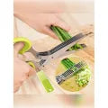 5 in 1 Vegetable Scissor – Salad & Fruit Chopping Scissors | Leafy Green Kitchen Tool