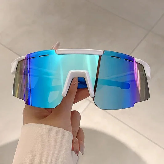 Oversized Sport Goggle Sunglasses Women For Men Luxury Brand Designer Sun Glasses Vintage Punk Ski Cycling Windproof Eyeglasses