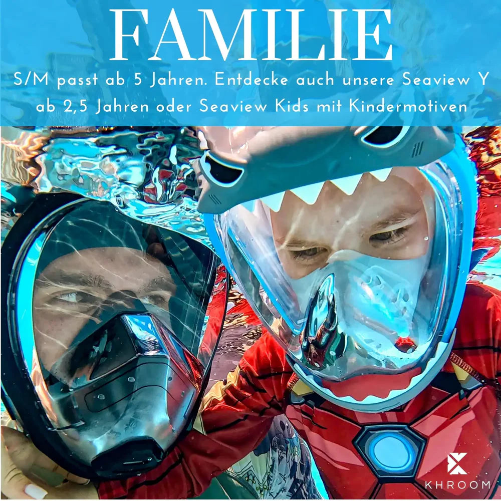 Seaview X Snorkel Mask with Soft-Case – CO2 Safe