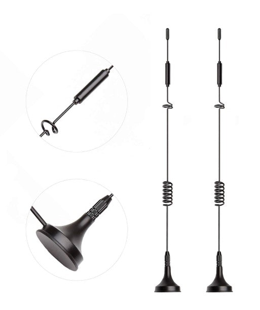 Bingfu 4G LTE Antenna TS9 Aerial 8dBi Magnetic Base Antenna 2-Pack Compatible with MiFi Hotspot Router USB Modem Dongle Netgear LB2120 Nighthawk M1 MR1100 M2 MR2100 AC785 AC797 AC790 AC810