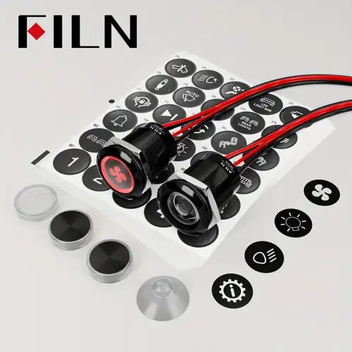 12V/24V Metal Push Button Switch | LED IP67 Waterproof for Car, Boat, Marine