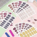 SILPECWEE 13 Sheets Full Nail Wraps – Gradient Glitter Gel Nail Polish Strips for Women