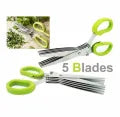 5 in 1 Vegetable Scissor – Salad & Fruit Chopping Scissors | Leafy Green Kitchen Tool