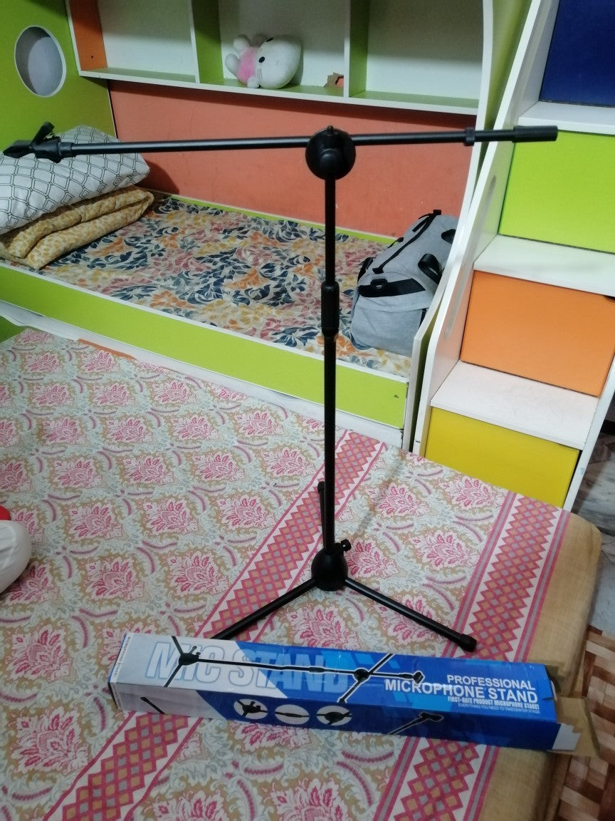 Adjustable Studio Microphone Floor Stand – Compatible with BM 800 & More