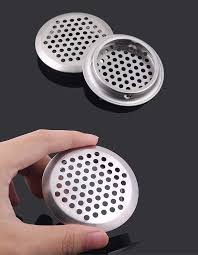 10PCS 2.08 Inch Stainless Steel Round Air Vents – Circular Soffit Vent Mesh for Kitchen, Bathroom, Cabinet & Wardrobe