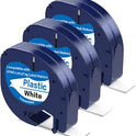 Compatible Refill Tape for Dymo LetraTag LT – 1/2” (12mm) Label Tape in White, Red, Yellow, Blue, Green & Clear