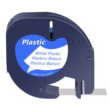 Compatible Refill Tape for Dymo LetraTag LT – 1/2” (12mm) Label Tape in White, Red, Yellow, Blue, Green & Clear