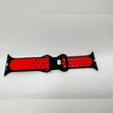 Silicone Breathable Nike Sport Strap for iWatch – Adjustable Soft Band for Series 1–8 (44mm, 45mm, 49mm)