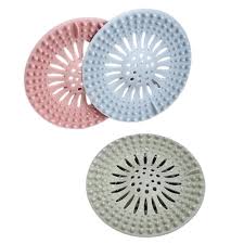 pack of 5 Silicone Sink Drain Stopper & Hair Catcher – Bathroom Filter