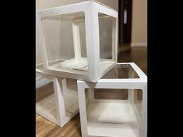 Baby Shower Balloon Boxes – Pink, Blue, White DIY Decor