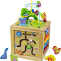 Fajiabao Wooden Activity Cube Dinosaur Toy – Montessori Learning Cube for Toddlers