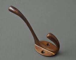 Rustic Copper Double Coat Hook – Wall Mount Robe Hook for Entryway, Bedroom & Bathroom