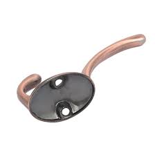 Rustic Copper Double Coat Hook – Wall Mount Robe Hook for Entryway, Bedroom & Bathroom