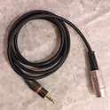 Tisino XLR Female to 1/4 Inch TRS Jack Lead – Balanced Audio Cable