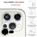 Tempered Glass HARD DIAMOND for camera (LENS) for Samsung Galaxy S24 silver (lens 3 pieces)
