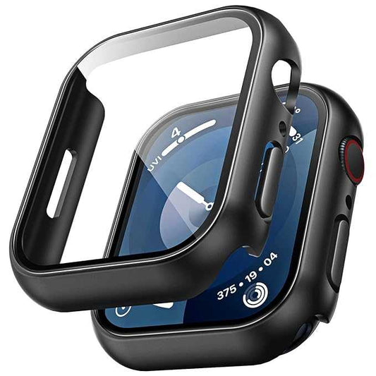 TAURI PACK OF 2 Hard Case Compatible for Apple Watch Series 7 45mm