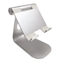 Multi-Angle Adjustable Tablet Stand – Universal Holder for mobiles & Tablets up to 12.9" (Silver)