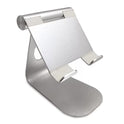 Multi-Angle Adjustable Tablet Stand – Universal Holder for mobiles & Tablets up to 12.9" (Silver)