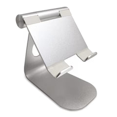 Multi-Angle Adjustable Tablet Stand – Universal Holder for mobiles & Tablets up to 12.9" (Silver)