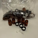 32pcs of 1ml Small Brown Glass Dropper Bottles | Empty Cosmetic & Essential Oil Bottles