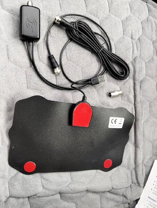 TVFox HD Digital Indoor TV Antenna – DVB-T2/VHF/UHF/ATSC Signal Receiver