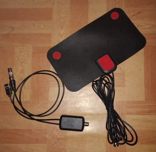 TVFox HD Digital Indoor TV Antenna – DVB-T2/VHF/UHF/ATSC Signal Receiver