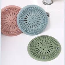pack of 5 Silicone Sink Drain Stopper & Hair Catcher – Bathroom Filter