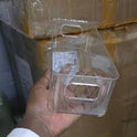 2 pcs Stackable Clear Storage Bins with Handles – Multi-Purpose