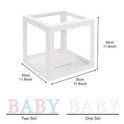 Baby Shower Balloon Boxes – Pink, Blue, White DIY Decor