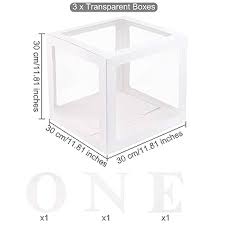 Baby Shower Balloon Boxes – Pink, Blue, White DIY Decor