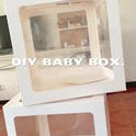 Baby Shower Balloon Boxes – Pink, Blue, White DIY Decor
