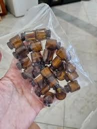 32pcs of 1ml Small Brown Glass Dropper Bottles | Empty Cosmetic & Essential Oil Bottles