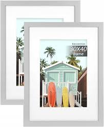 Kennethan White Picture Frame 30x40 cm Set of 2 – A4 Mount
